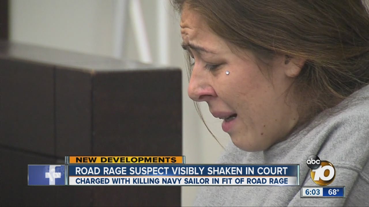 Road rage suspect visibly shaken in court