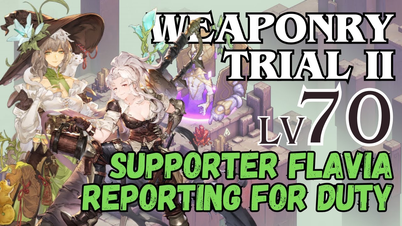 Weapon Trial 2 Lvl 70 - F2P Team with Supporter Flavia Reporting for Duty | Sword of Convallaria