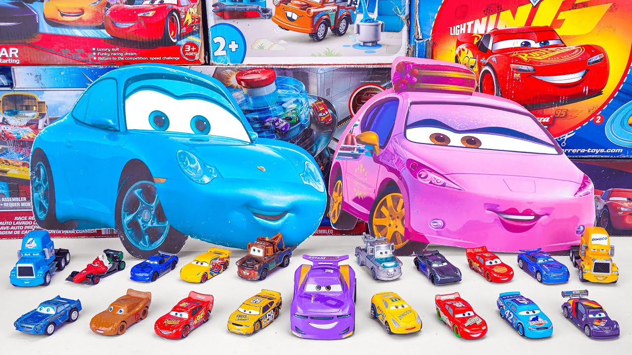 Disney Pixar Cars Unboxing Review | Lightning Mcqueen, Tow Mater, Doc Hudson, Sally Carrera, Cruz