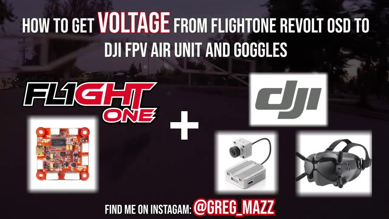 DJI FPV and Revolt OSD Voltage!