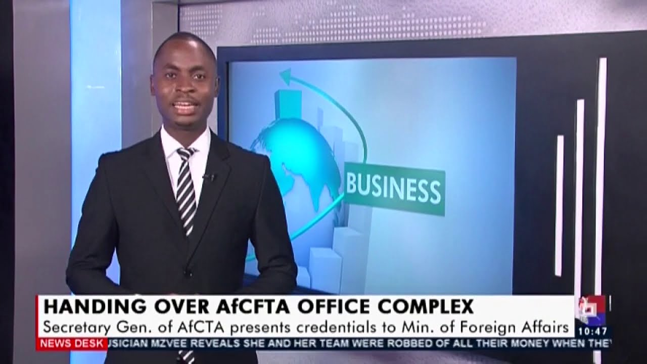 Handing over AfCFTA Office Complex - Business Desk on JoyNews (17-8-20)