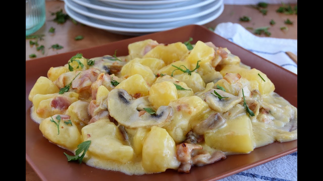 Patatas a la carbonara muy fáciles