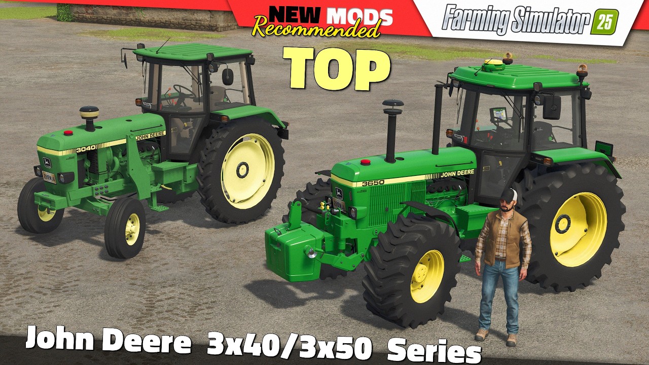 FS25 | John Deere 3x40 / 3x50 Series - Farming Simulator 25 Mods Review QHD