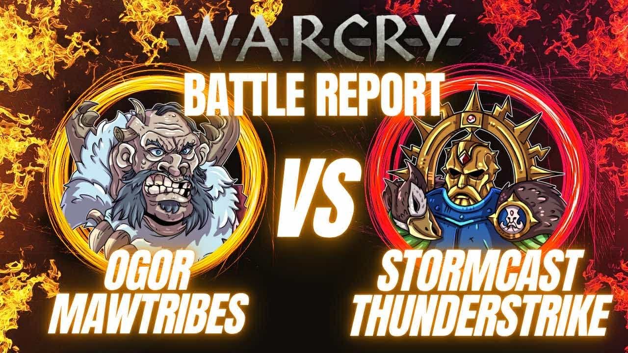 Age of Sigmar Warcry Battle Report: Ogor Mawtribes vs Stormcast Eternals Thunderstrike