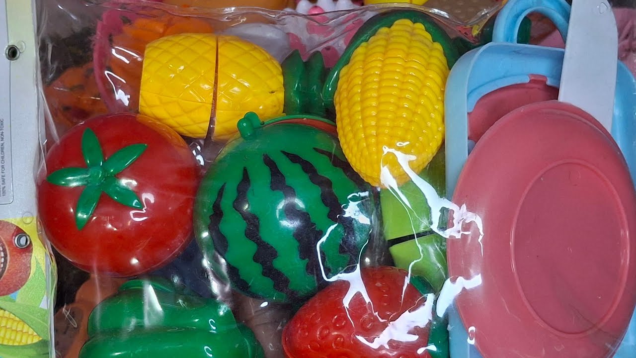🔴Live ASMR fruit and veggies toys unboxing satisfying video