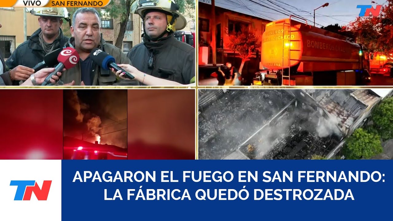 EXPLOSIÓN EN SAN FERNANDO I Apagaron el fuego en la fábrica de tintura: 