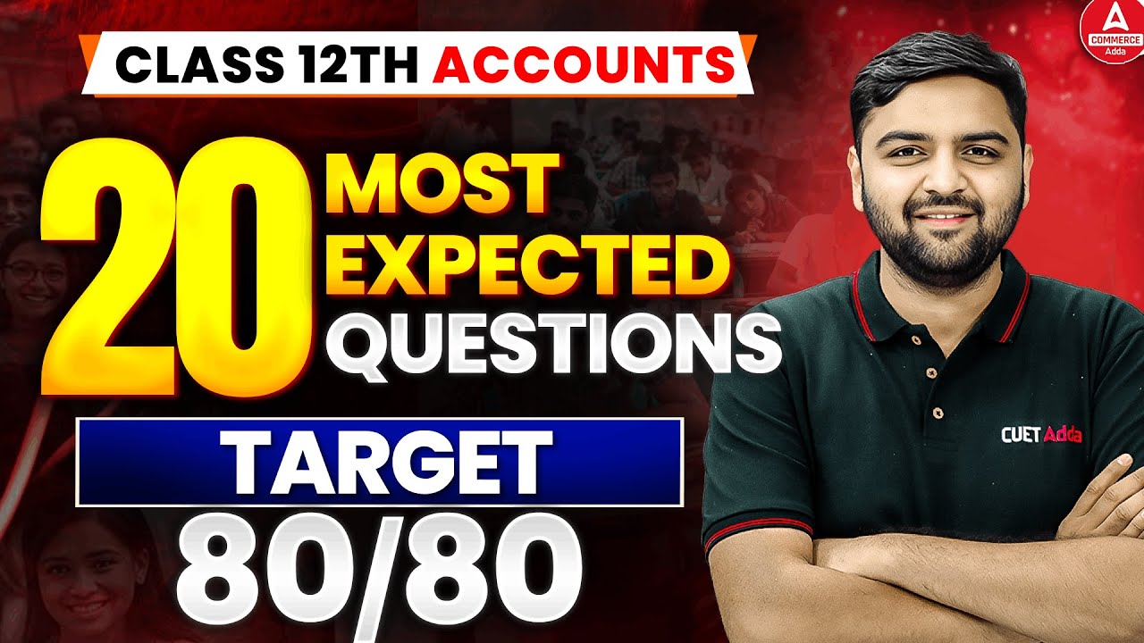 Class 12 Accounts Top 20 Most Expected Questions for Board Exam 2026