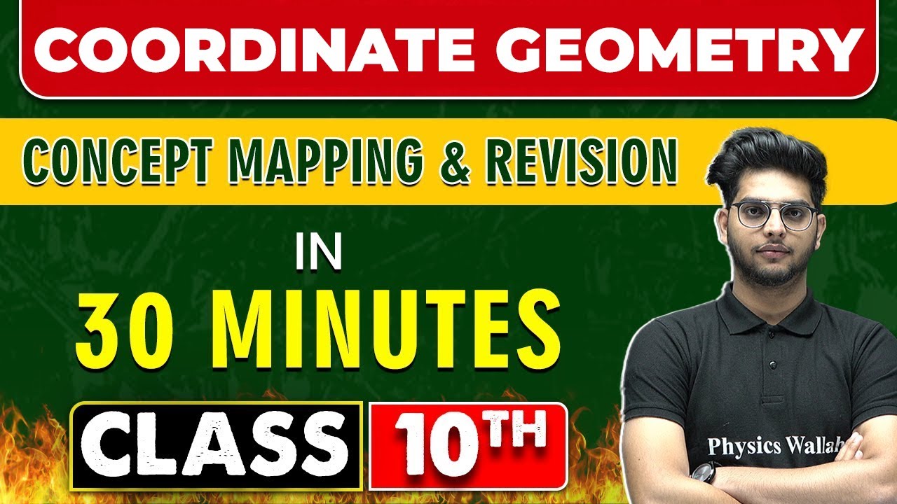 COORDINATE GEOMETRY in 30 Minutes || Mind Map Series for Class 10th