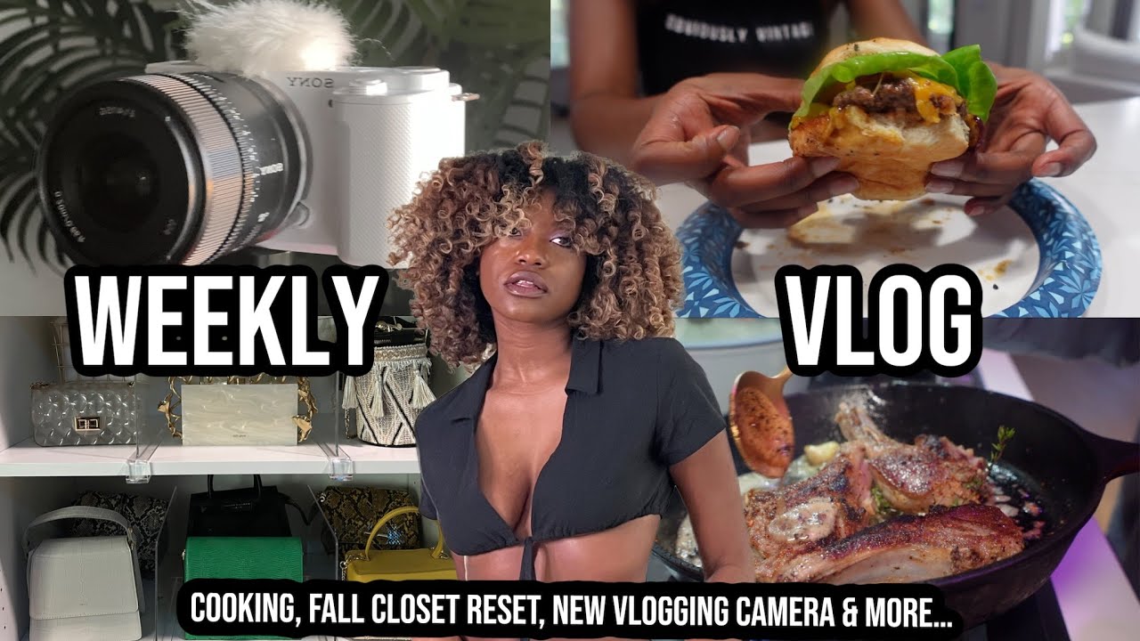 WEEKLY VLOG | FALL CLOSET RESET + NEW VLOGGING CAMERA & LENS  + COOKING, ORGANIZING & MORE!