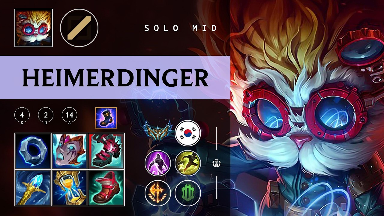 Heimerdinger Mid vs Qiyana - KR Challenger Patch 26.04
