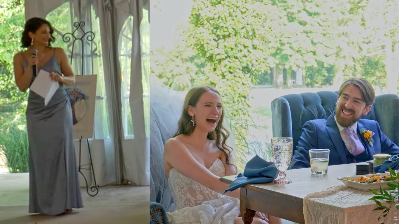 My twin sister's hilarious and touching maid of honor speech