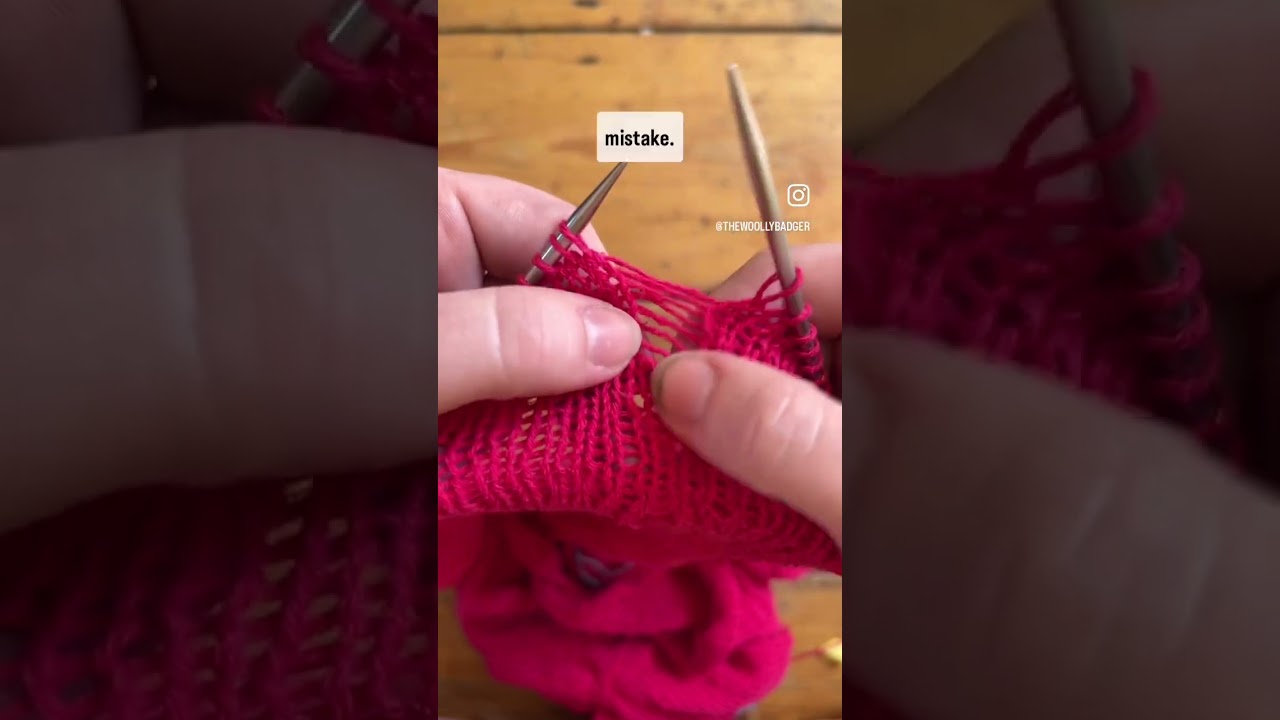 Fix my knitting with me - saving dropped stitches