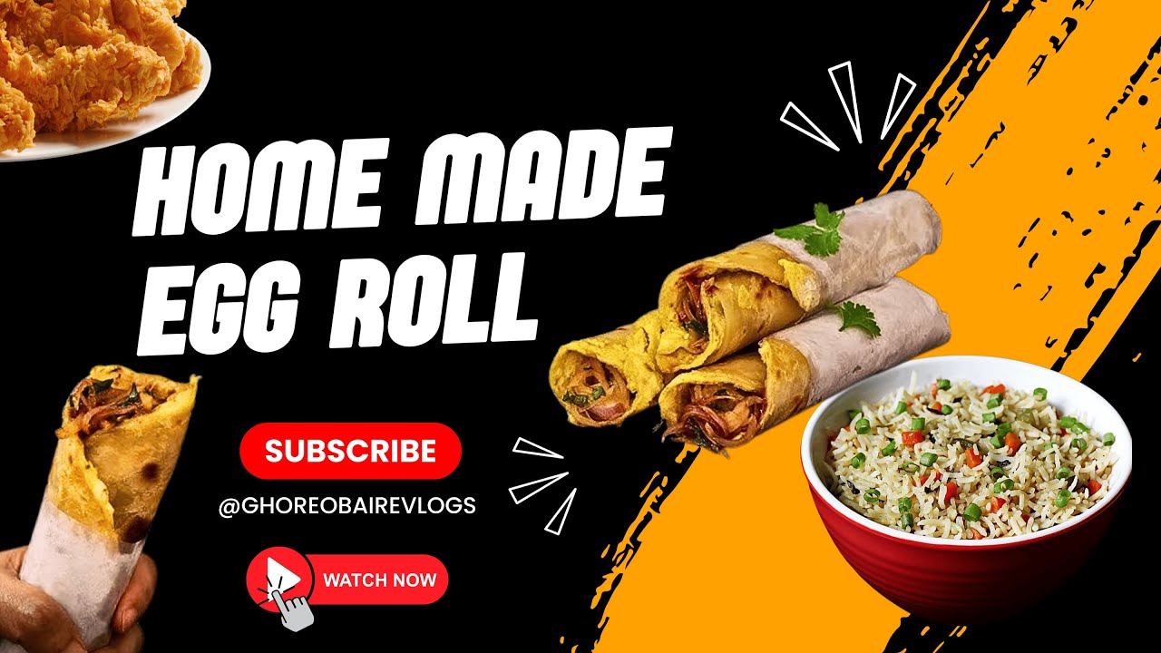 আজ বাড়িতে বানানো এগরোল খেলাম 😋😋  #vlog #banglavlog #familyvlog #food
