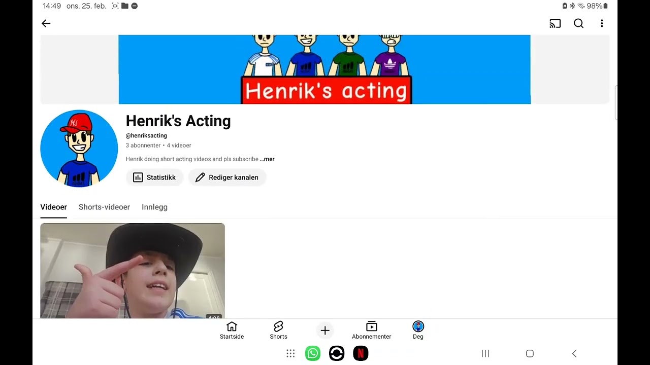 I was busy working on my new channel