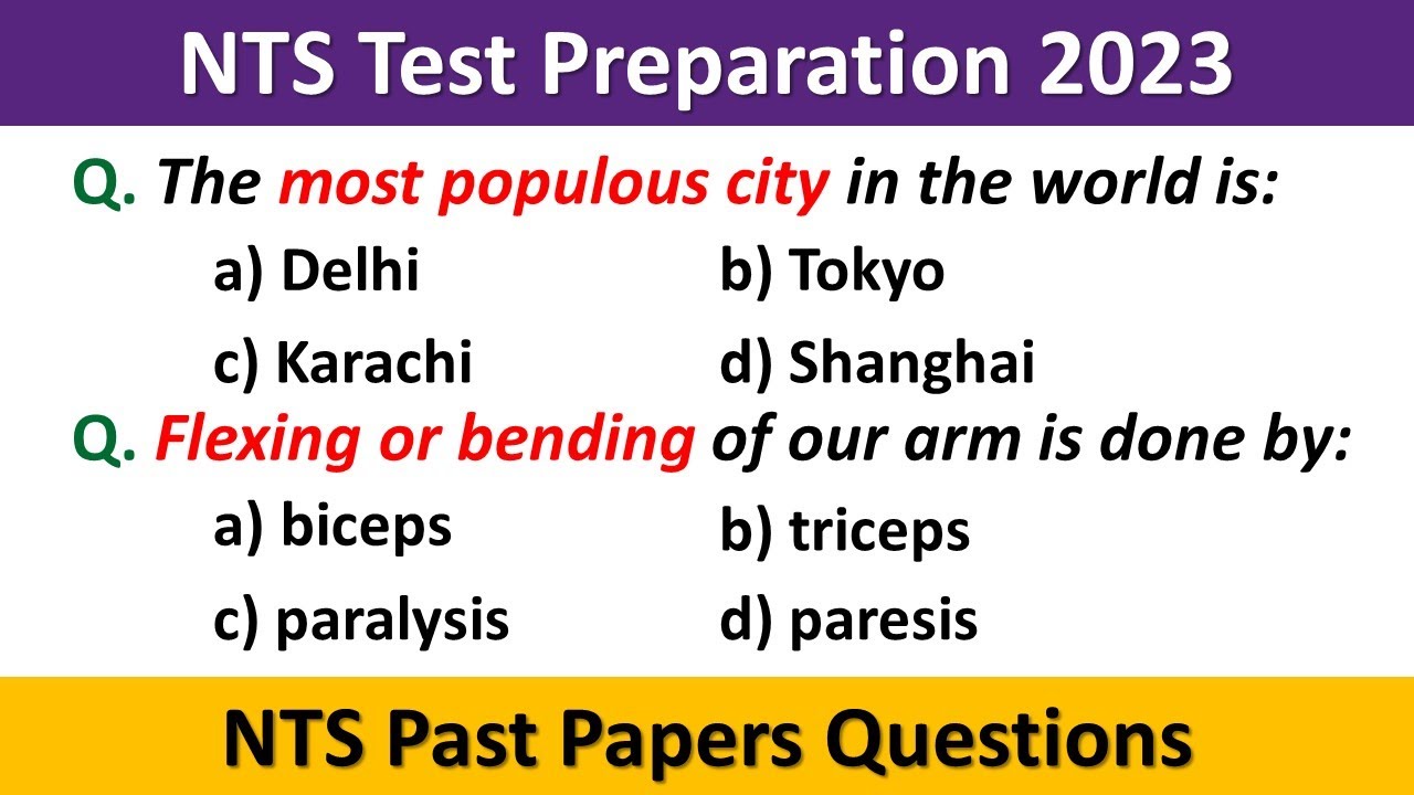 NTS Test Preparation 2023 | NTS Preparation 2023 | NTS NAT Test Preparation 2023 | NTS Past Papers