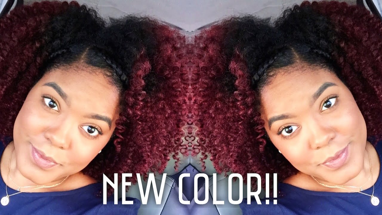 How-To: Dark Red Natural Hair