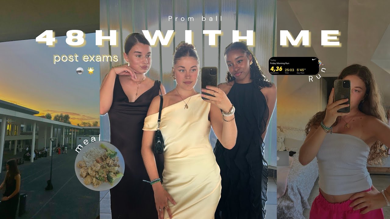 Post examen 🪩| vlog( bal de promo, fête du club, run..)