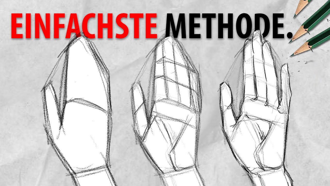 Hände zeichnen ist schwer. Dieses Tutorial hier aber nicht. | DrawinglikeaSir
