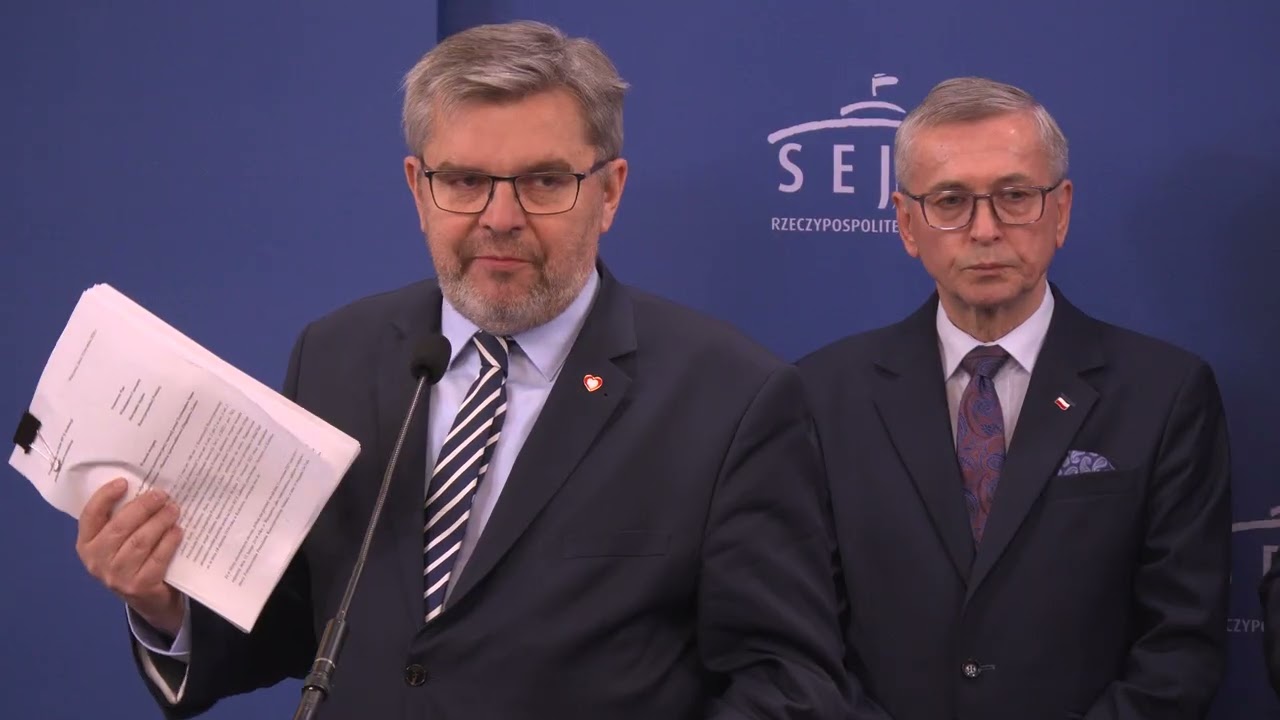Konferencja prasowa w sprawie wniosku o Trybunał Stanu dla Zbigniewa Ziobro