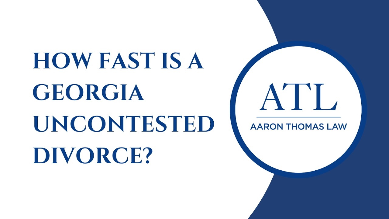 How Fast is a Georgia Uncontested Divorce?