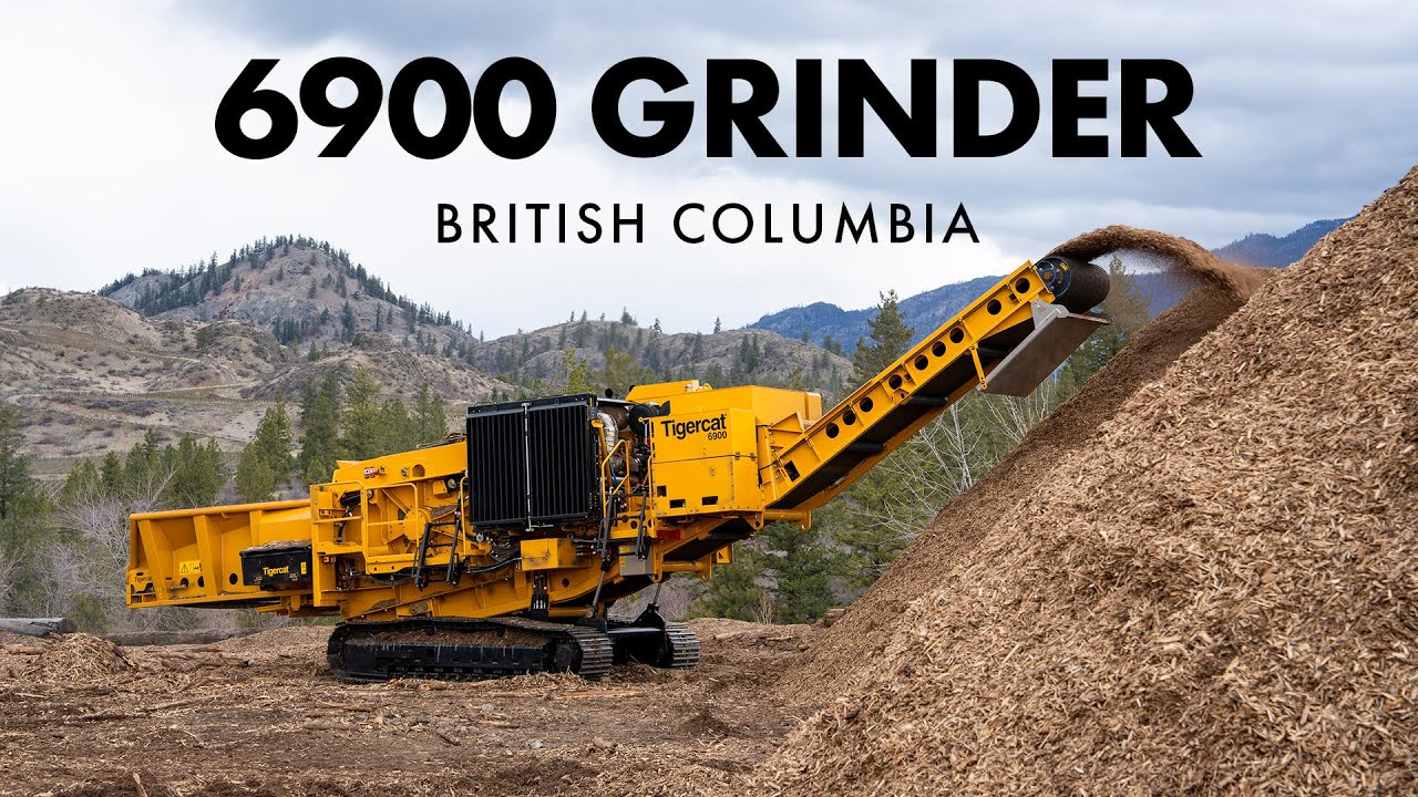 Tigercat 6900 Grinding for Pellet Production