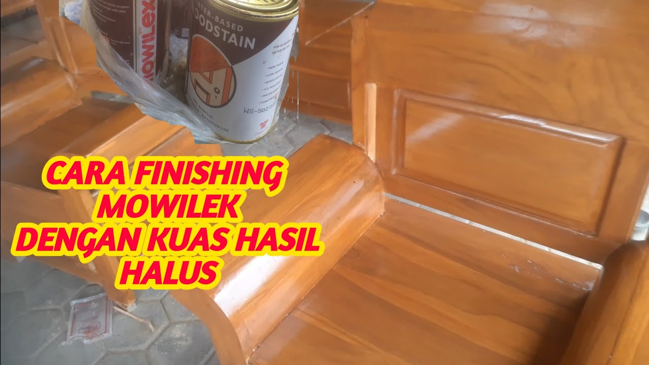 Cara finishing mowilex dengan kuas hasil halus