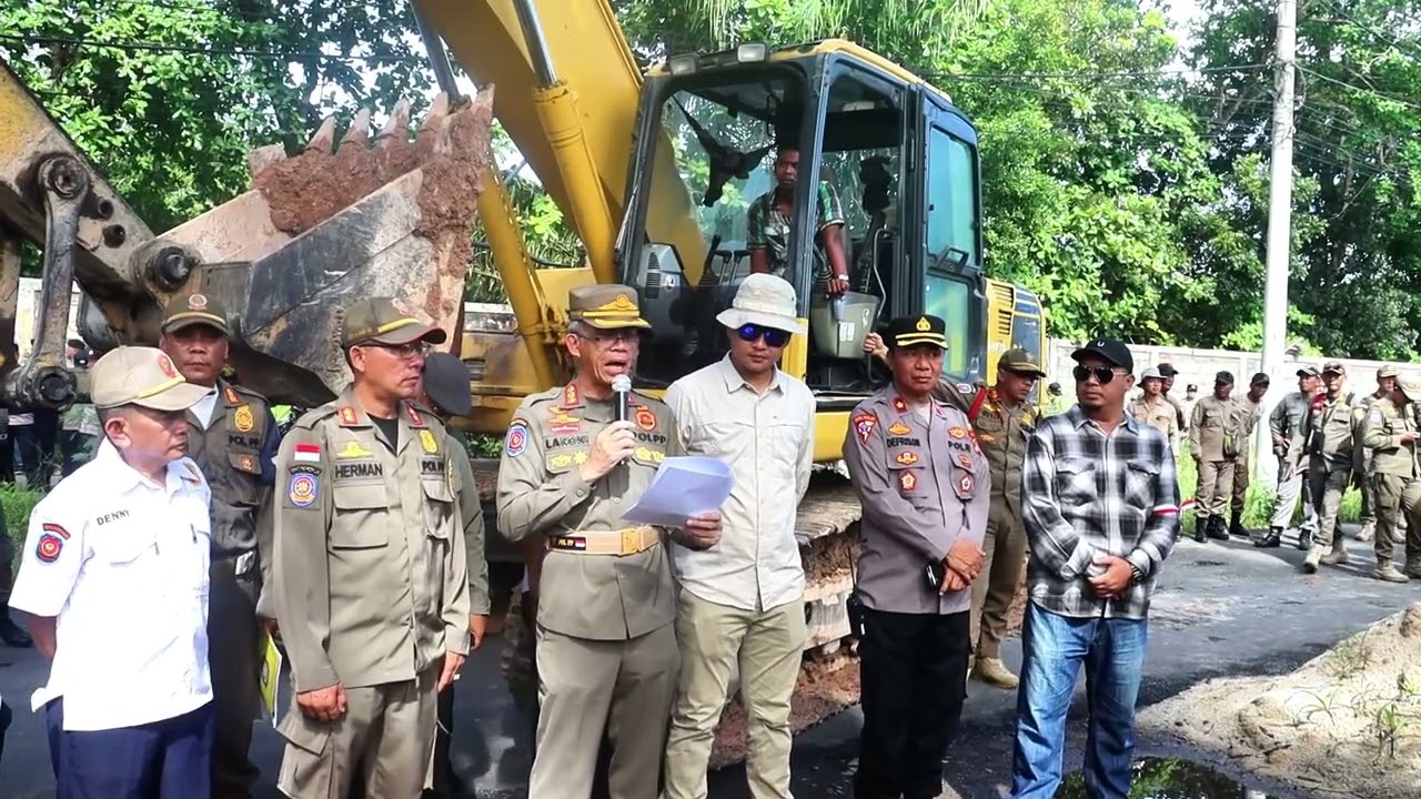 Penertiban lahan milik Pemerintah Provinsi Lampung   di Desa Sabah Balau, Kec. Tanjung Bintang