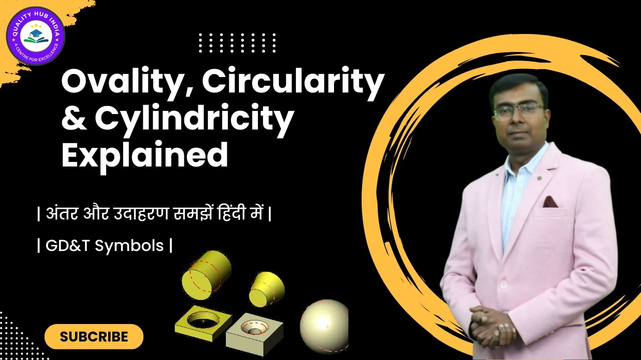 Ovality, Circularity & Cylindricity Explained | अंतर और उदाहरण समझें हिंदी में | GD&T Symbols |