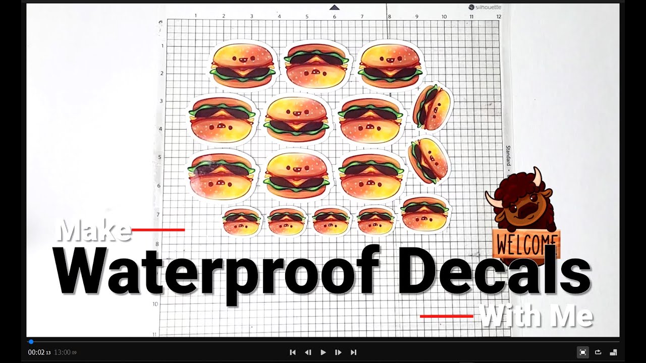 How To Make Waterproof Stickers | Print and Cut | Silhouette Cameo 4
