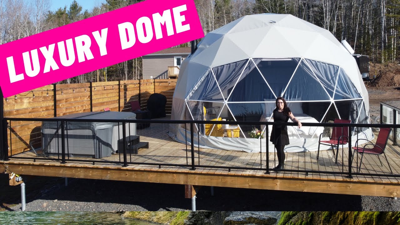 Luxury Camping Dome in Canada's Wine Country -&nbsp; Geodesic Dome Glamping Airbnb