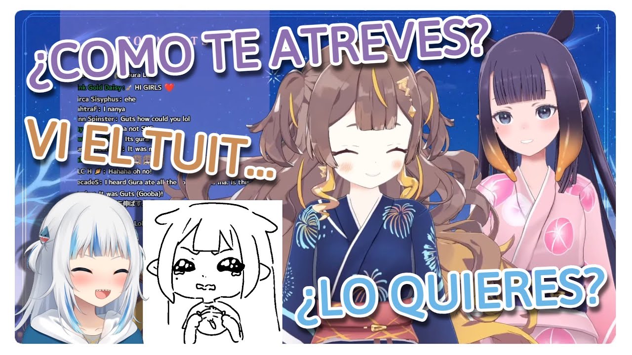 Ina le cuenta a Anya el drama que tuvo con Gura sobre los onigiris [HololiveEN] [Sub Español]