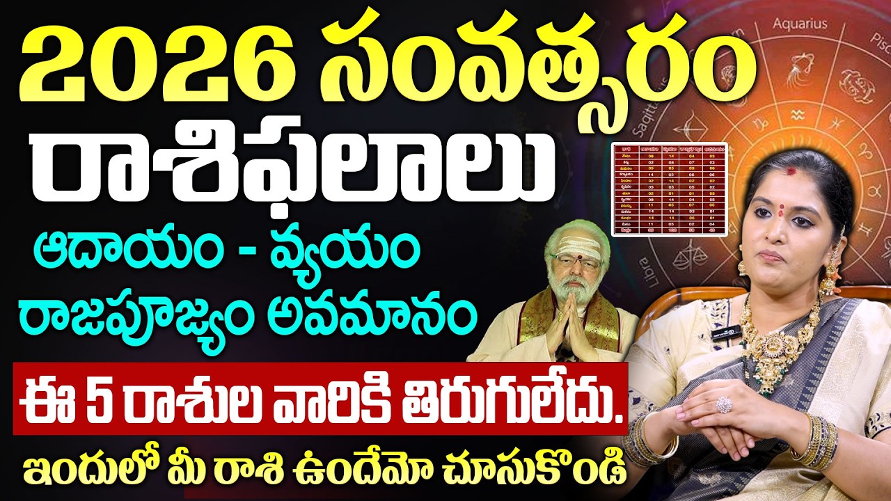 Ugadi Rasi Phalalu 2026 : ఉగాది పంచాంగ శ్రవణం - రాశిఫలాలు | Mulugu Shiva jyothi | SumanTV Subham