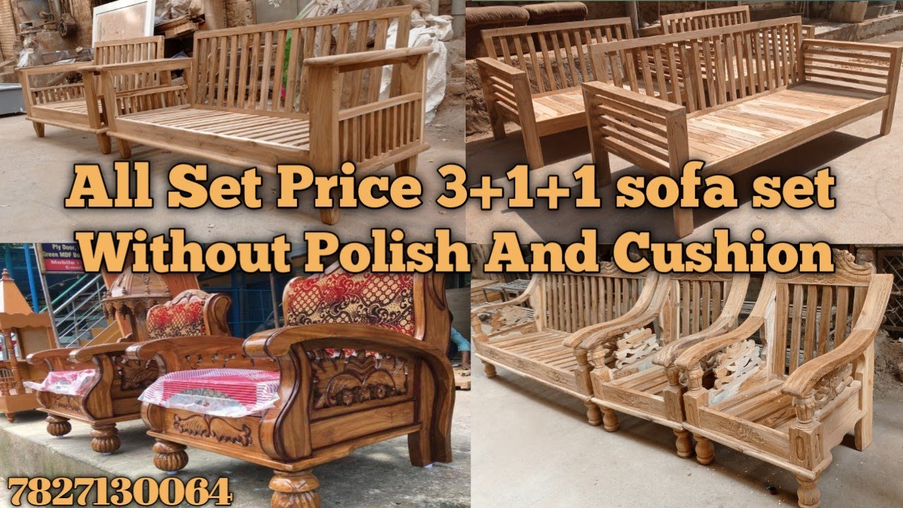 latest wooden sofa set design pictures with price || teak wood sofa design with price ||simple sofa.