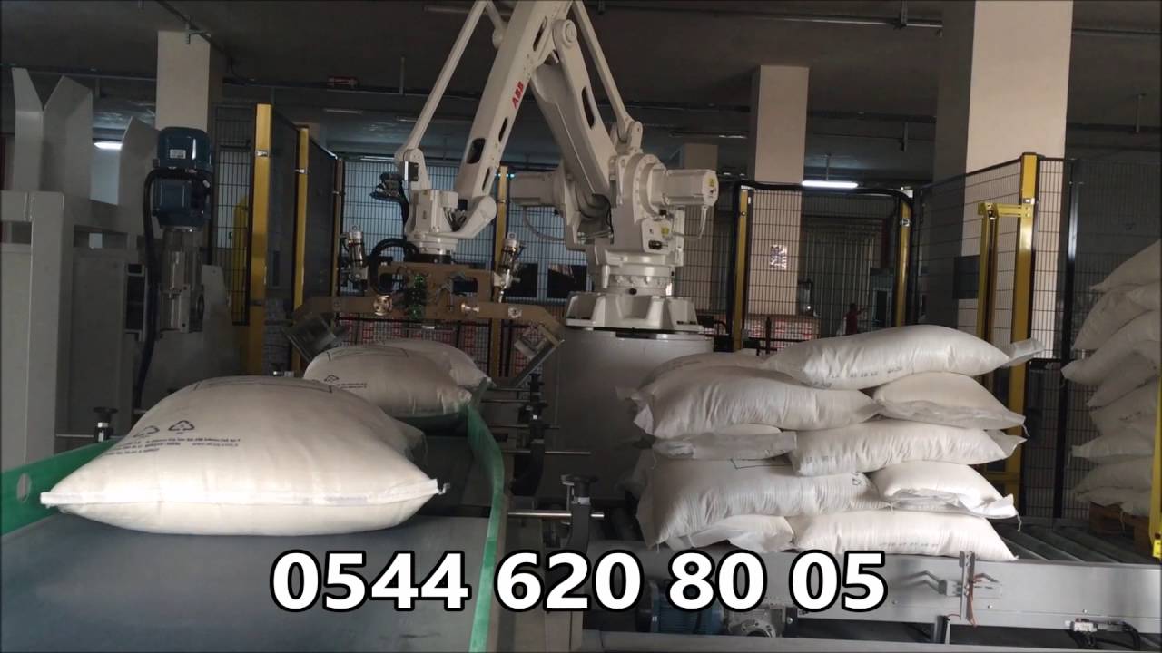 50 KG ŞEKER &Ccedil;UVALI PALETLEME ROBOTU &ndash; TARA ROBOTİK OTOMASYON