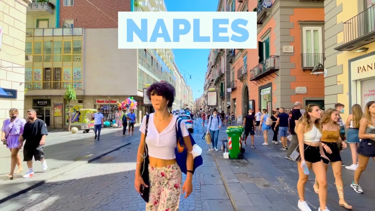 Naples , Italy - August 2021 - 4K-HDR Walking Tour (▶161min) - Tourister Tours