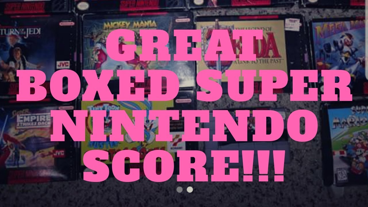 Live video game hunting: Boxed Super Nintendo haul