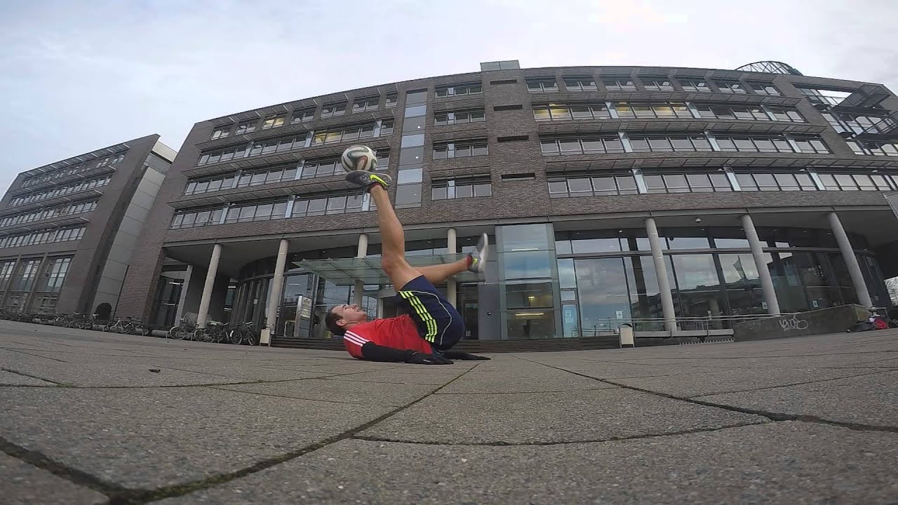 testing GoPro 4 & new football freestyle shoes | Münster Hafen