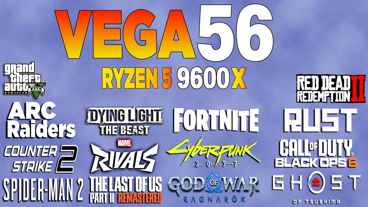 RX VEGA 56 vs Test in 18 Games 1080p | Still Worth It?