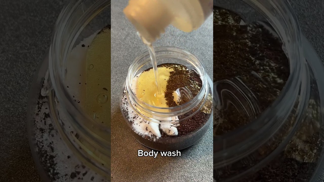 DIY coffee body scrub ☕️✨
