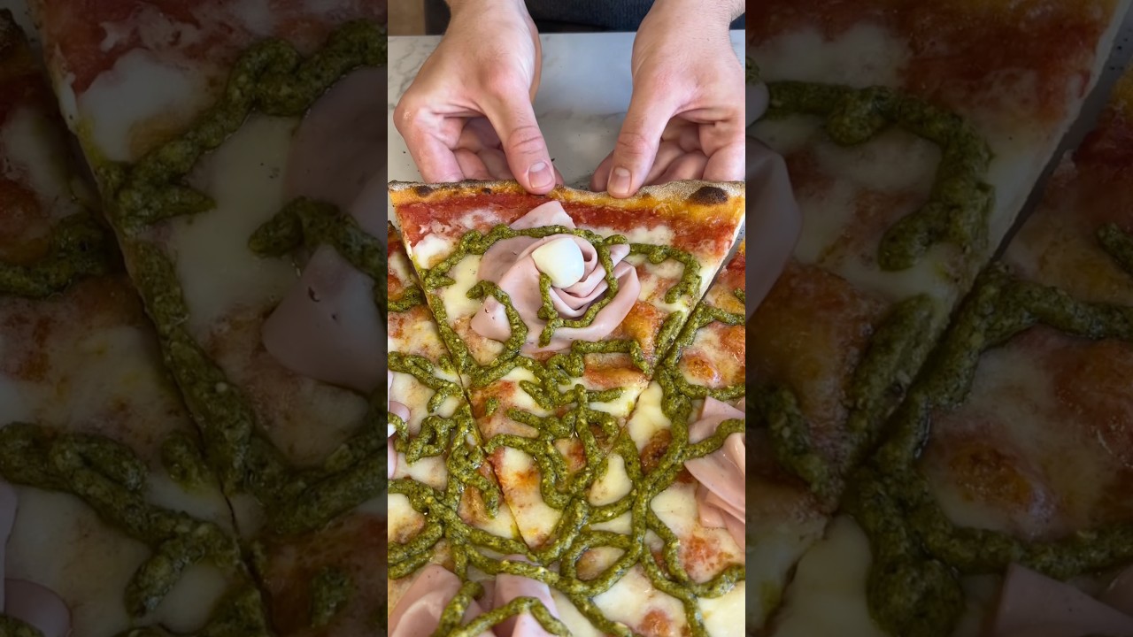 pizza crujiente en el horno de casa
