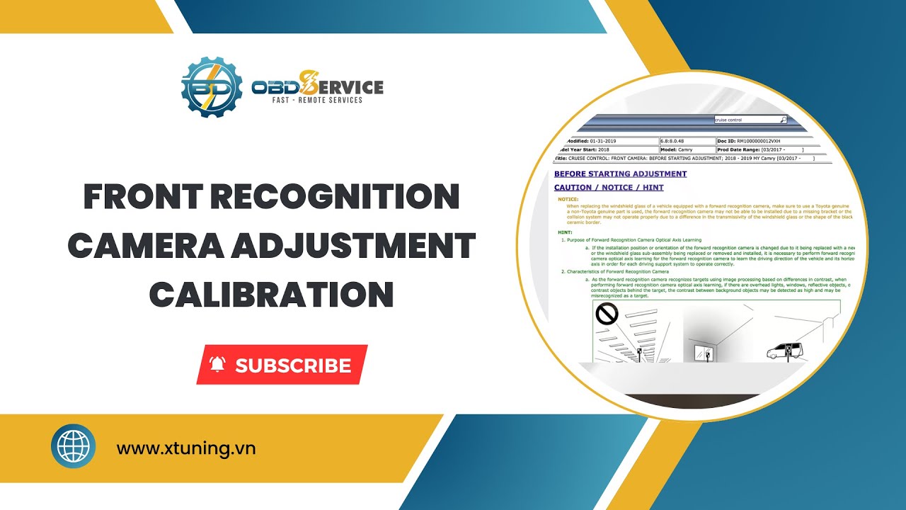 Front Recognition Camera Adjustment Calibration | OBDService
