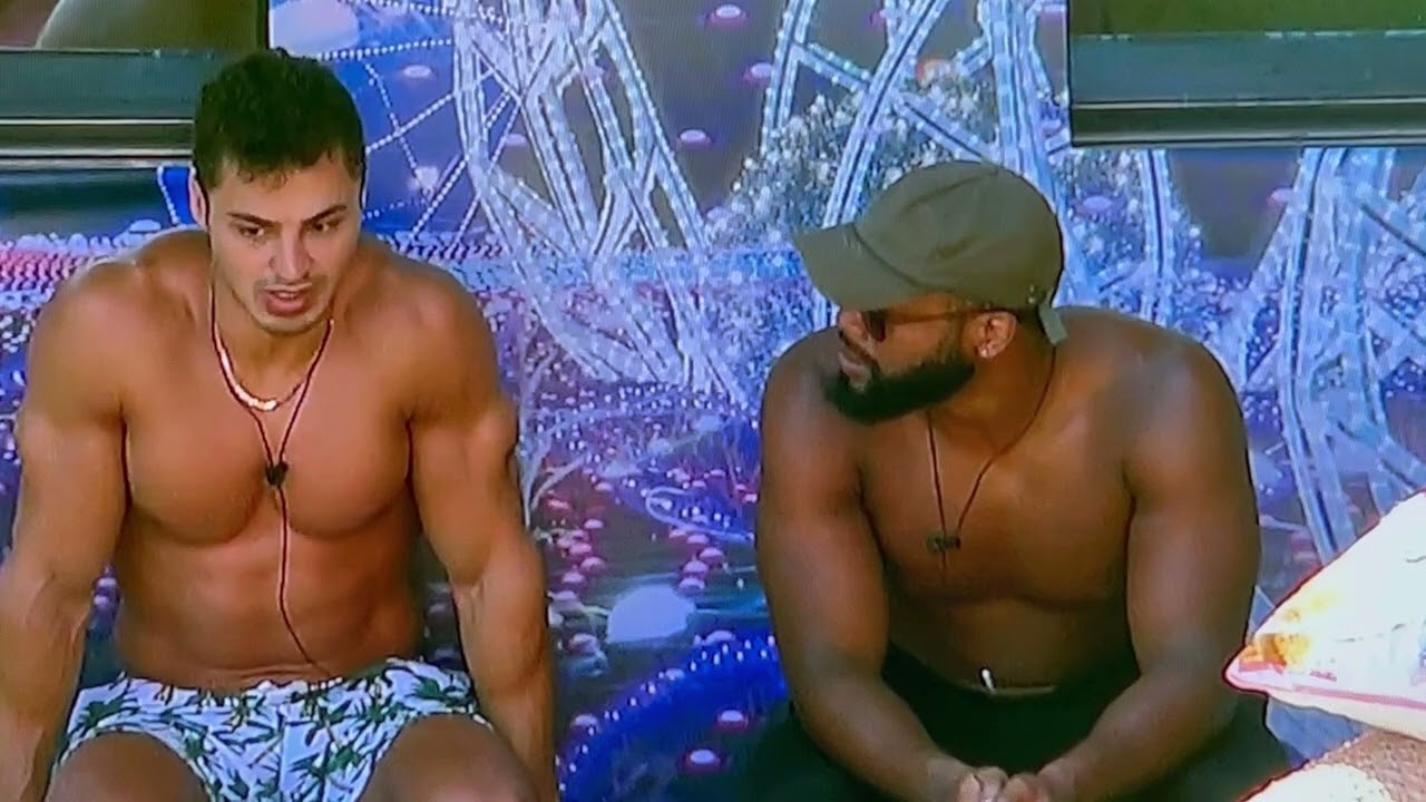 Pooch strategizes with Joseph, Kyle, Monte, and Turner. #bb24 #bblf