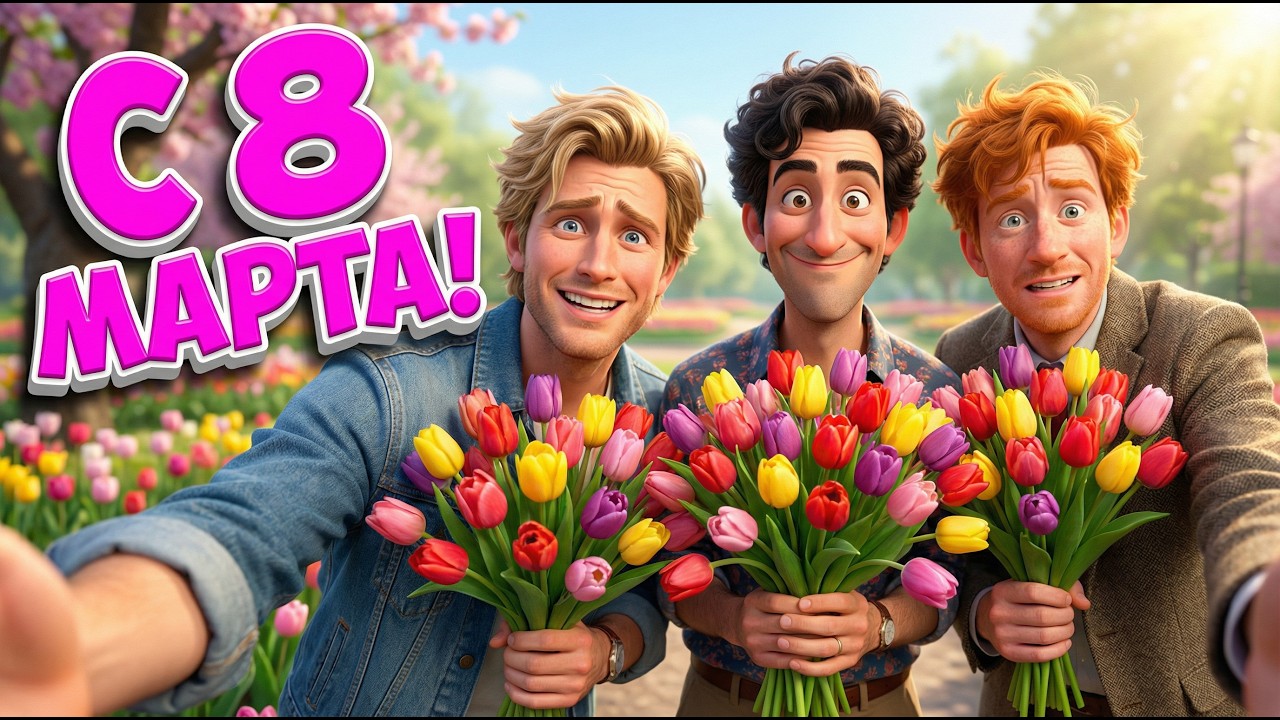 САМОЕ ВЕСЕЛОЕ ПОЗДРАВЛЕНИЕ С 8 МАРТА! 🌷 Прикольная песня от мужчин