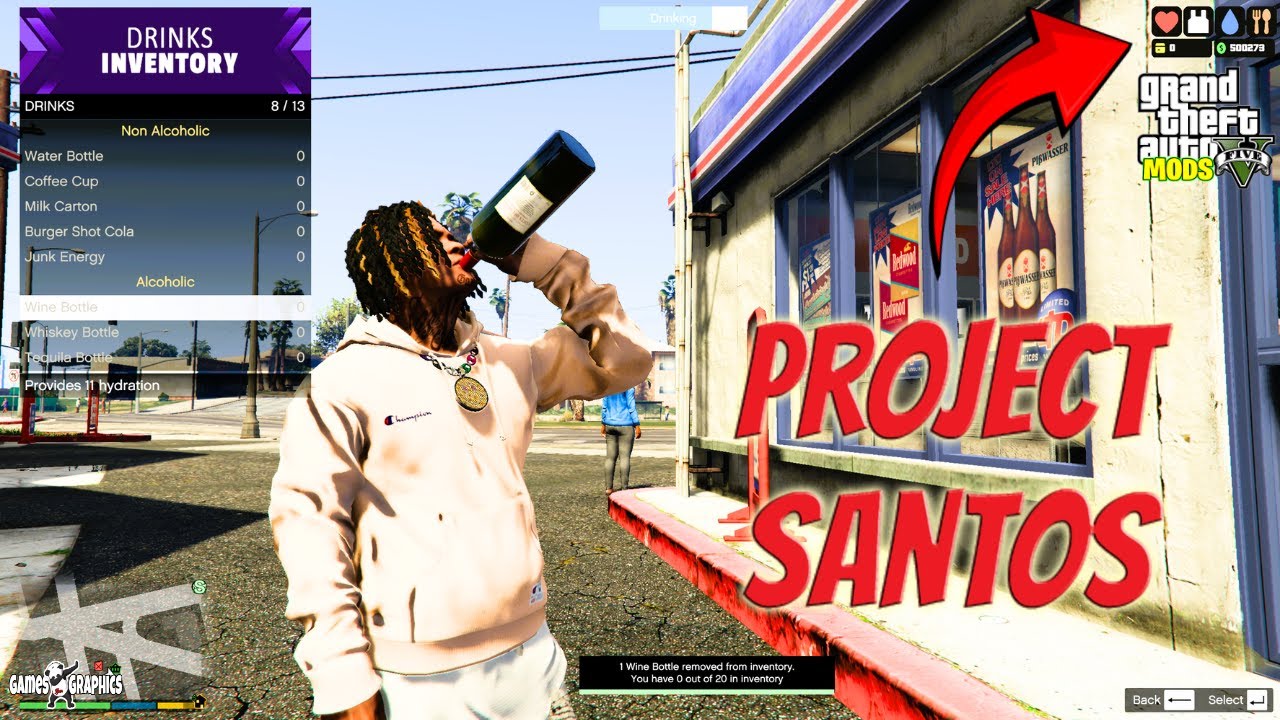 Как установить моды Project Santos (2025) для GTA 5