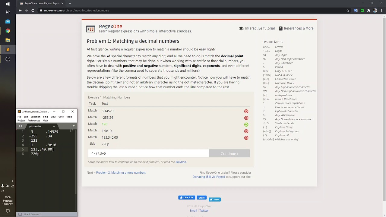 Regular Expressions (Regex) | Tutorial 1