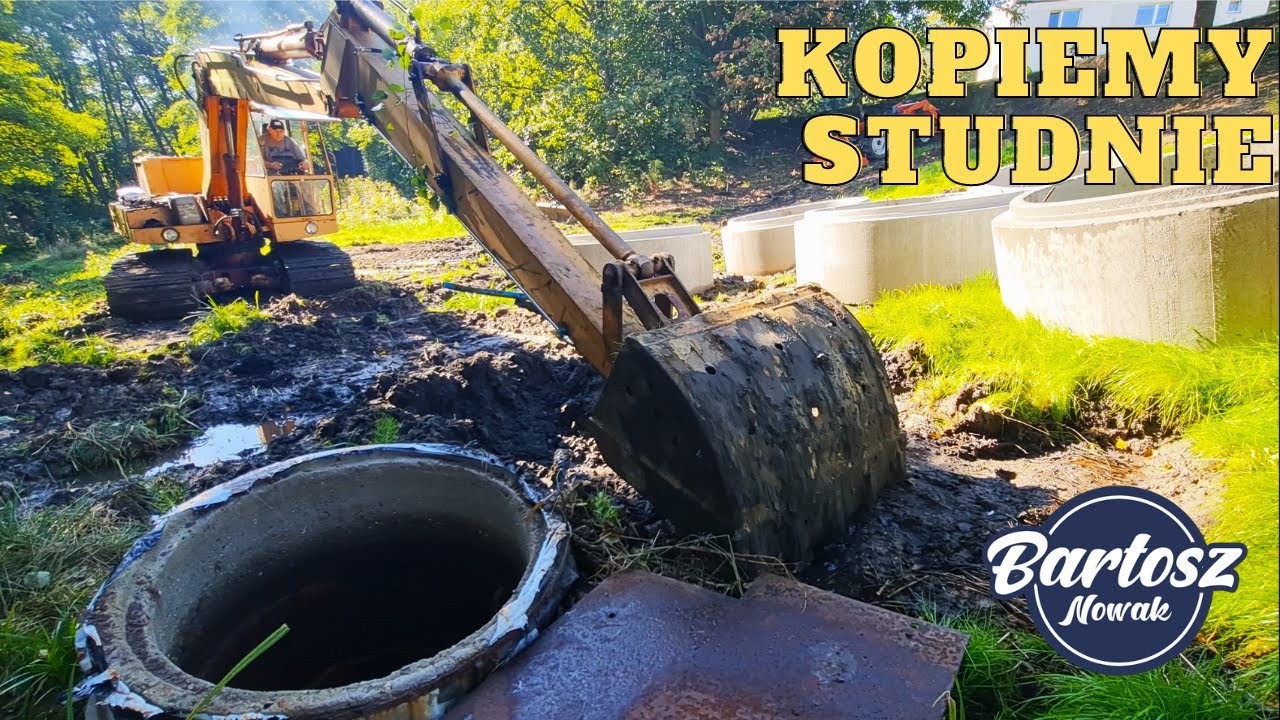 Kopiemy studnie 40 letnią koparką Waryński K418  ! Pierwsza koparka pt7