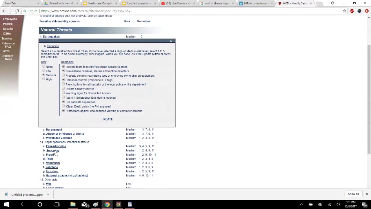 Healthcare Compliance Solutions, Inc. (HCSI) Website Demo