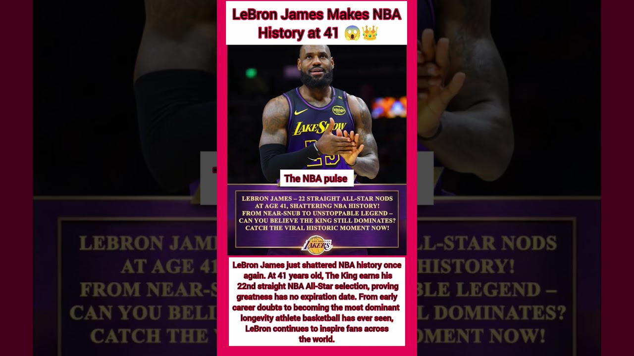 LeBron James Makes NBA History at 41 😱👑