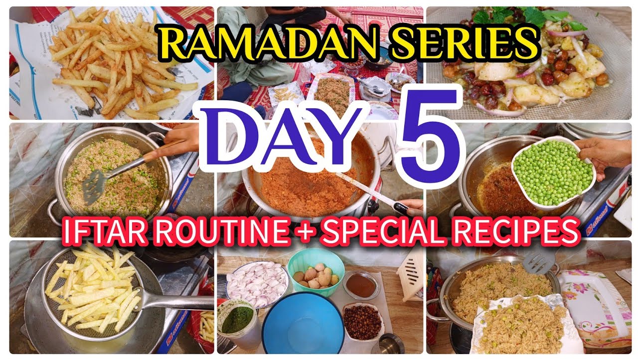 Ramadan Day 5 Vlog | Iftar Routine 2026 | Street Style Chana Chaat,Crispy French Fries & Matar Pulao