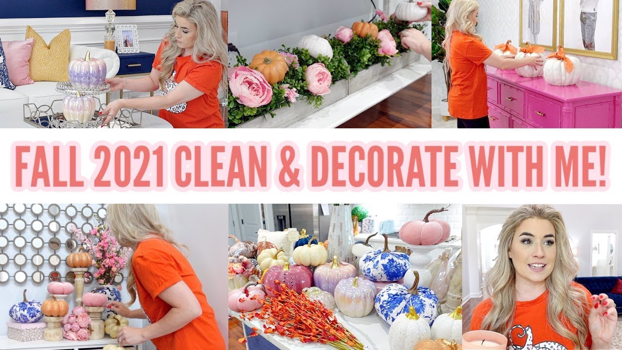 🧡 FALL DECORATE & CLEAN WITH ME PT. 1 | 2021 CLEANING MOTIVATION | FALL DECORATING IDEAS | Love Meg